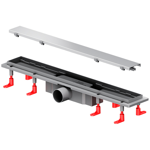 Душевой лоток AM.PM PrimeFlow 60 W02SC-U11-060-04SB с решеткой Хром матовый / под плитку Tile