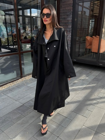 Плащ MAXI (черный)