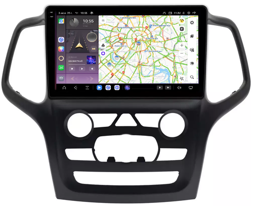Магнитола для Jeep Grand Cherokee WK2 2013-2021 (взамен 5" экрана) - Kuberg EW-9176-1 QLed+2K, Android 13, Быстрейшая, CarPlay, 4G SIM-слот