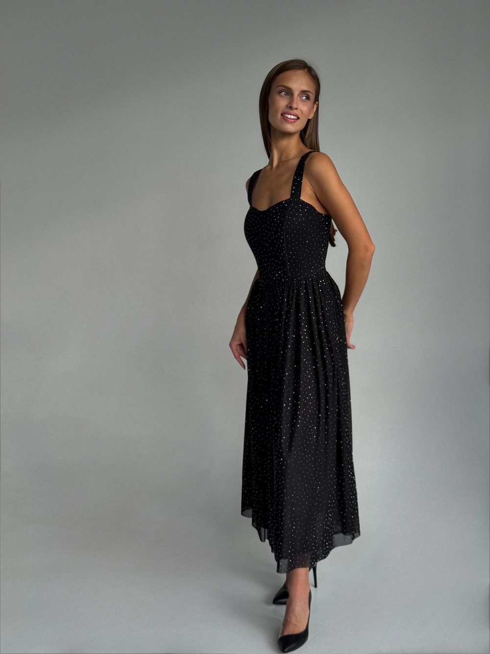 Платье со стразами