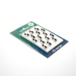 Мормышка вольфрамовая точеная "Гвоздик+Тарелка+Коронка" 3мм (15шт/уп)