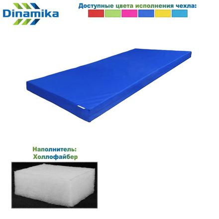 Мат гимнастический 2000х1000х100 оксфорд (холлослеп/холлофайбер)