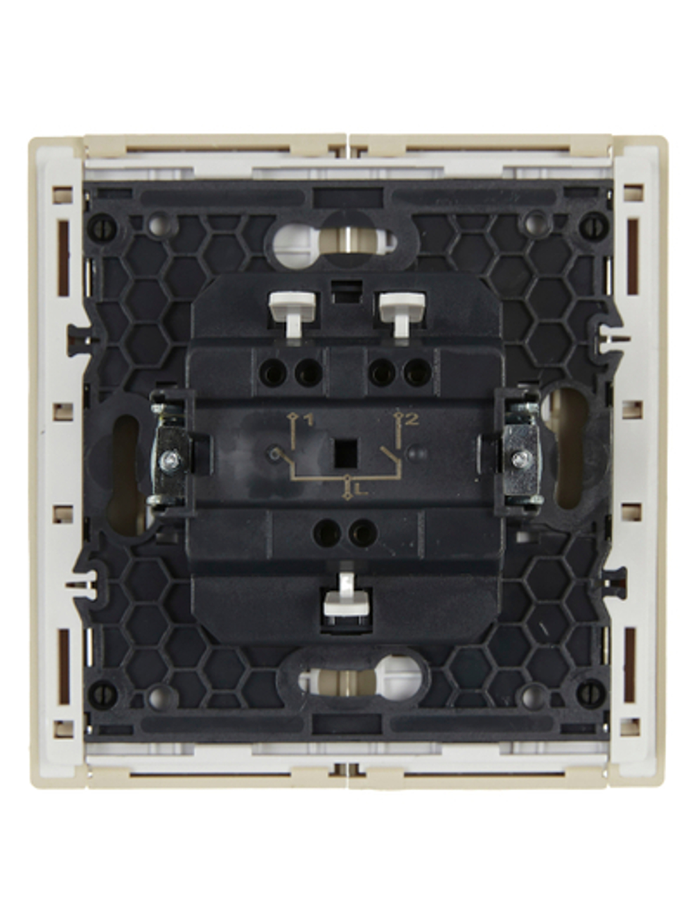 FORTE&PIANO Выключатель 2-клавишный 10А FP405 ваниль IEK
