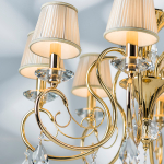 693082 Люстра подв RICERCO 8х40W E14 ЗОЛОТО