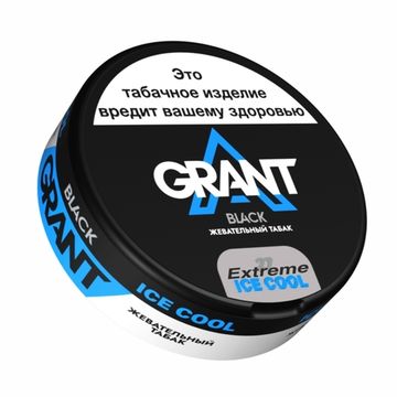 Табак жевательный GRANT BLACK ice cool Extreme