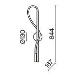 Настенный светильник (бра) Maytoni MOD166WL-L12G3K