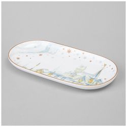 БЛЮДО ОВАЛЬНОЕ LEFARD "СНЕЖНАЯ КОРОЛЕВА" 20,5 СМ (КОР=60ШТ.)