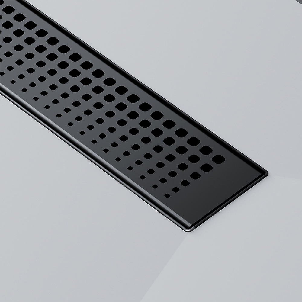 Душевой лоток AM.PM MasterFlow 70 W01SC-P11-070-01BM с Черной матовой решеткой Cut Gradient