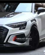 Карбоновый обвес для AUDI A3 S3 RS3 2021+ Ауди аэродинамический обвес