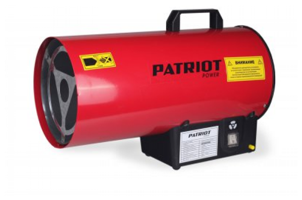 Калорифер газовый PATRIOT GS 16 16 кВт, 350 мᵌ/ч, пьезо поджиг, редуктор, шланг (633445020)