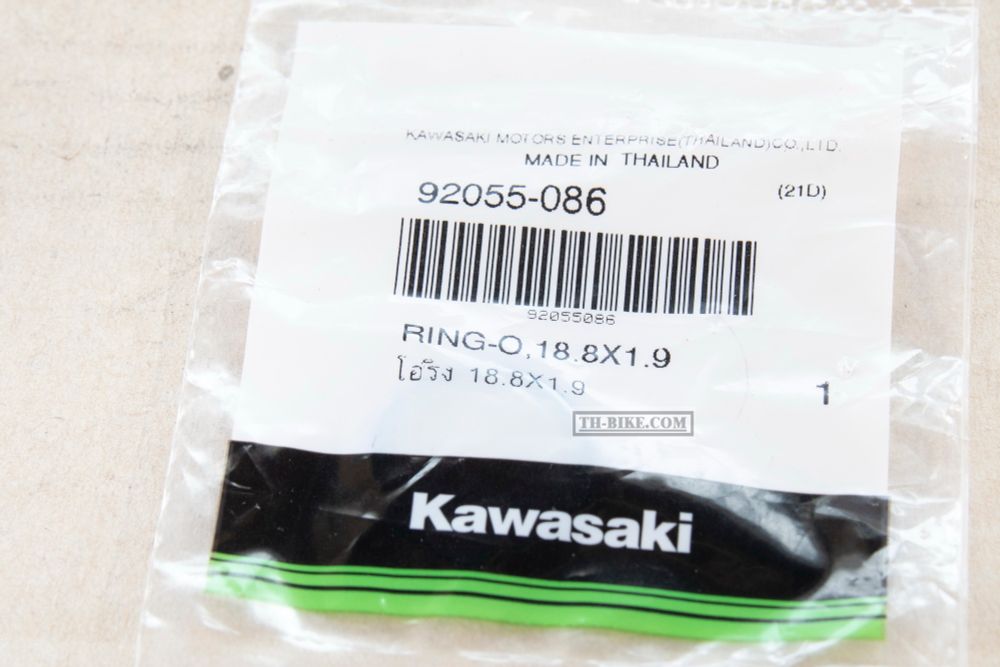 92055-086. RING-O, 18.8X1.9. KAWASAKI