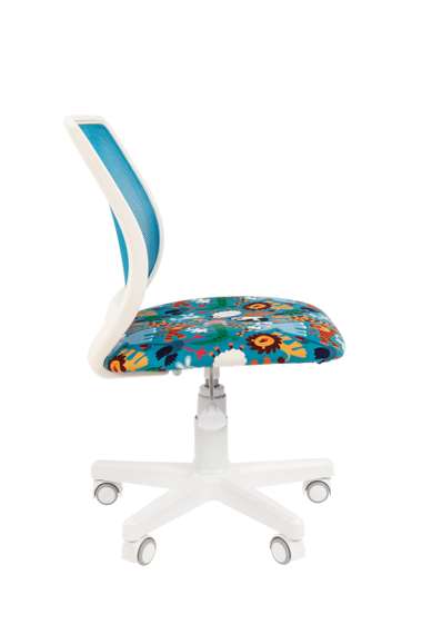 Кресло Chairman Kids 112 Россия ткань зоопарк/TW-34 белый пластик