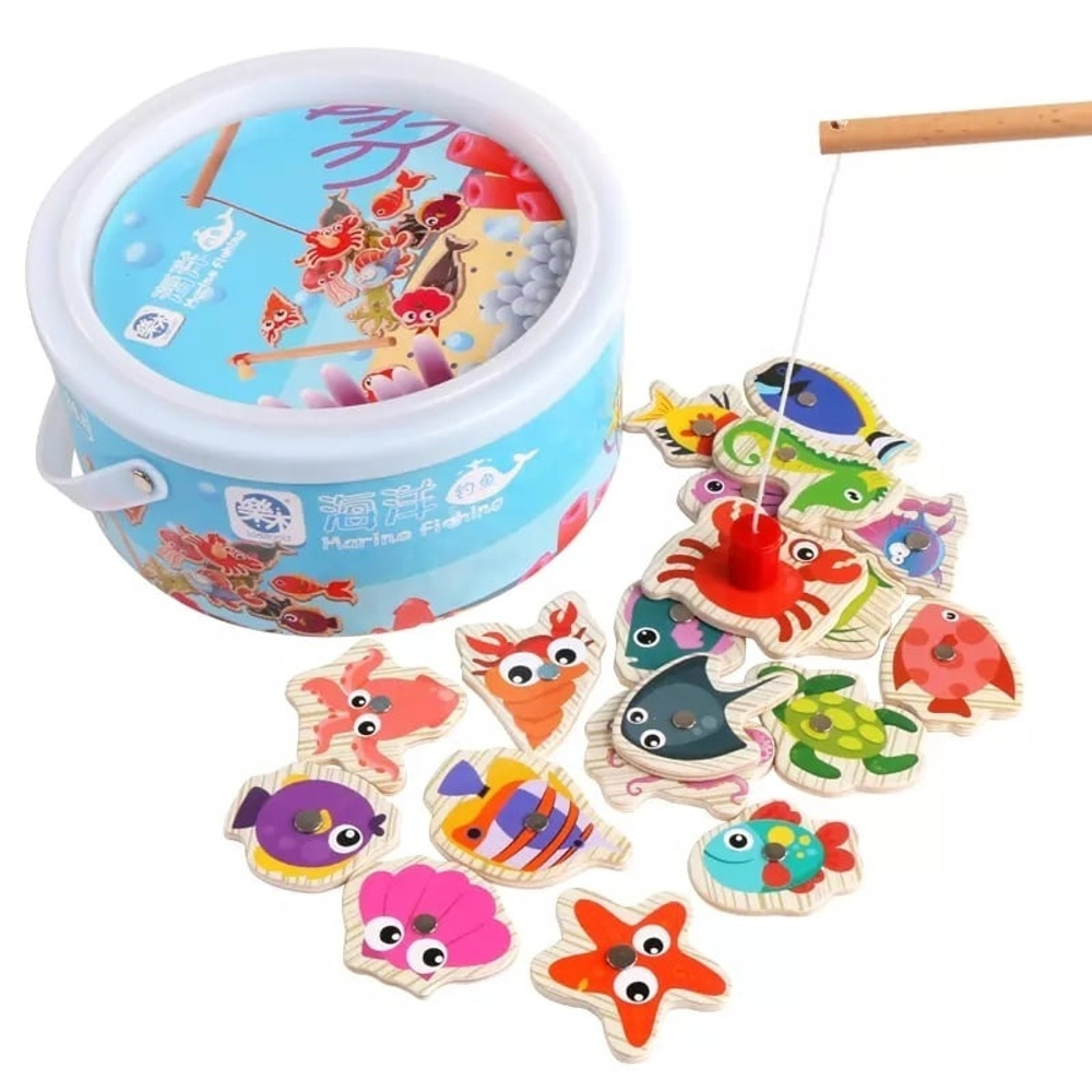 Магнитная игра с пазлом "Рыбалка" Marine Fishing
