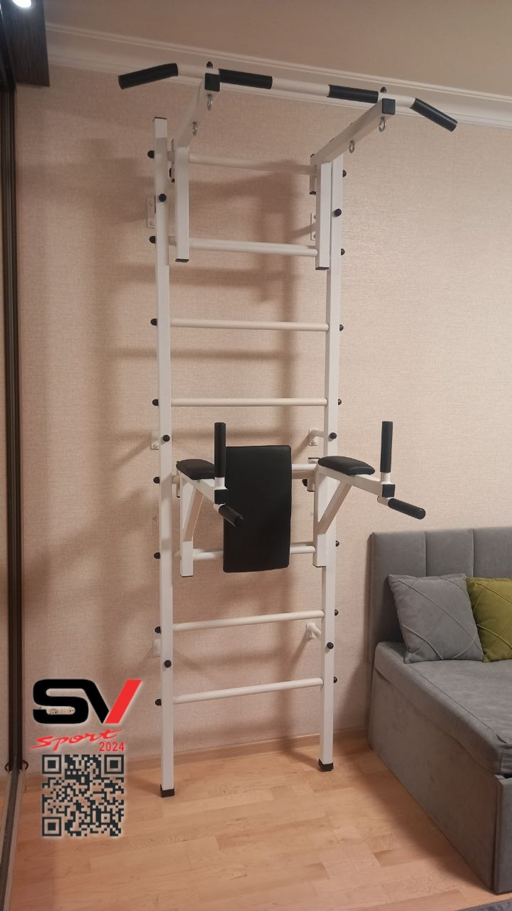 Монтаж шведской стенки Sv Sport в пеноблочные, газоблочные стены