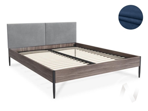 Кровать Лайт 1;6 (ясень/Ultra Midnight; 1 категория)