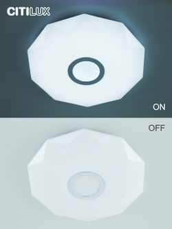 Citilux Диамант Смарт CL713A30G RGB Умная люстра Хром