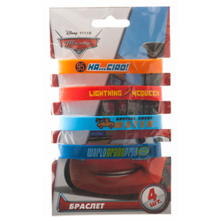 Игрушка-браслеты "Тачки Молния Маккуин" 4 шт
