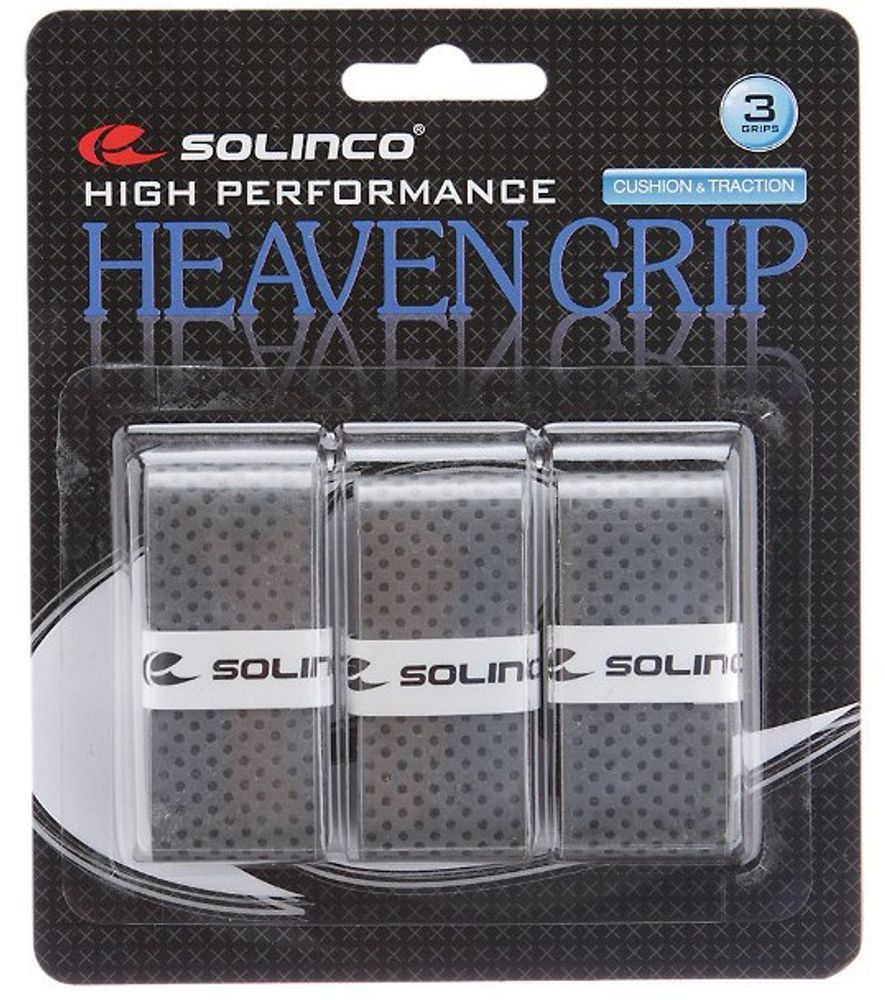 Намотки теннисные Solinco Heaven Grip 3P - grey