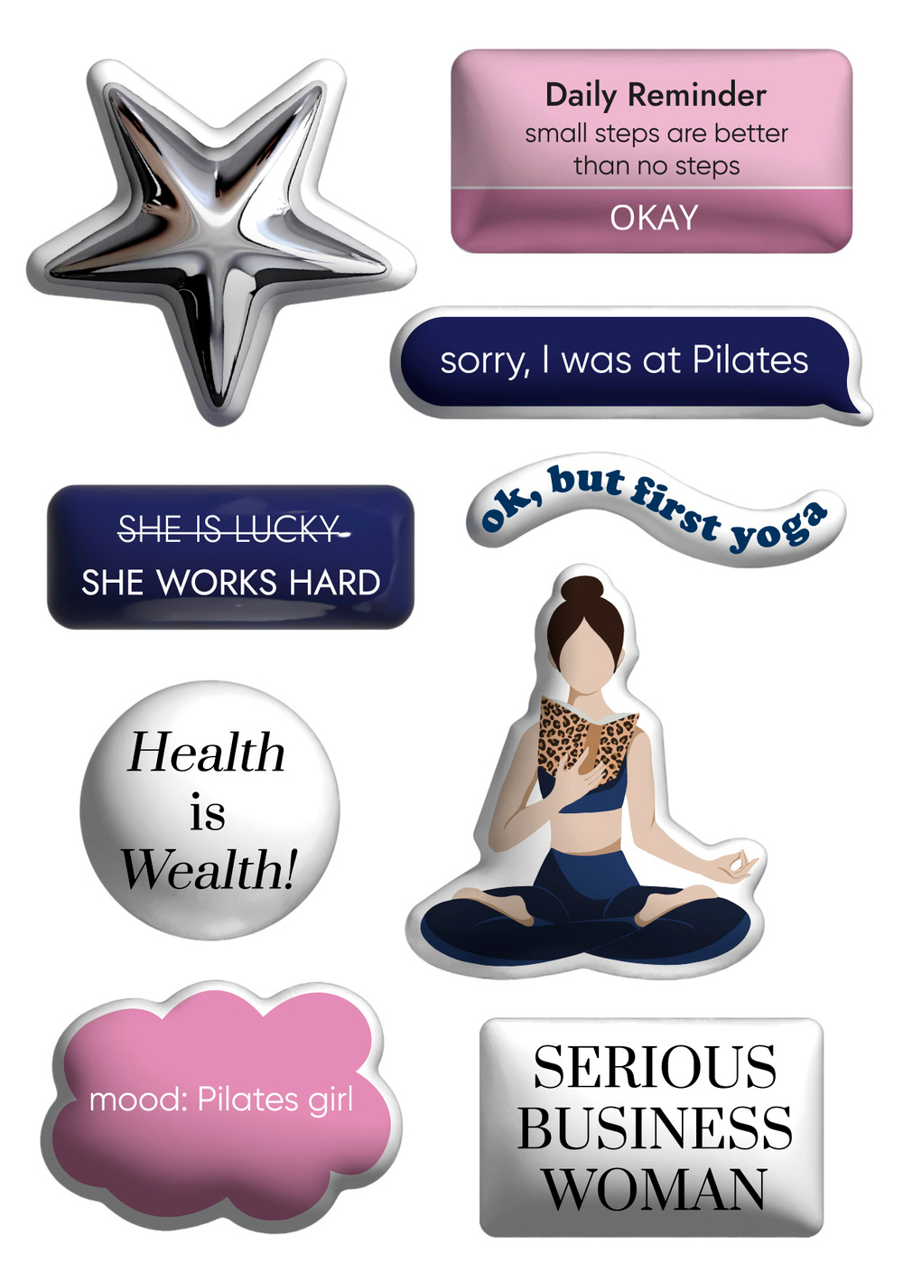 Объемный стикер-пак Daily Reminder 1