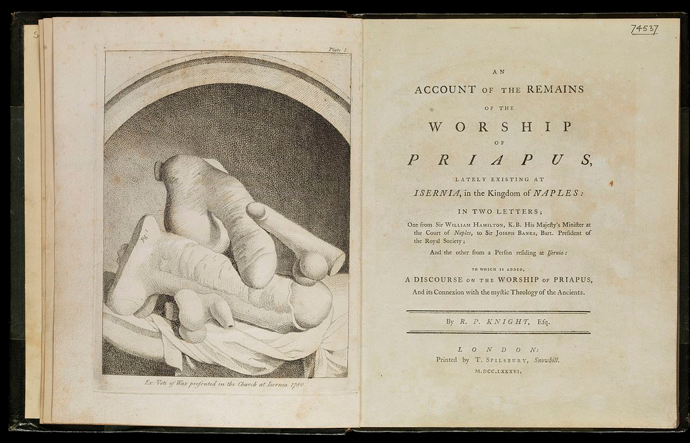 Ричард Пейн Найт (Richard Payne Knight, 11 February 1751 – 23 April 1824). Культ Приапа (1786).