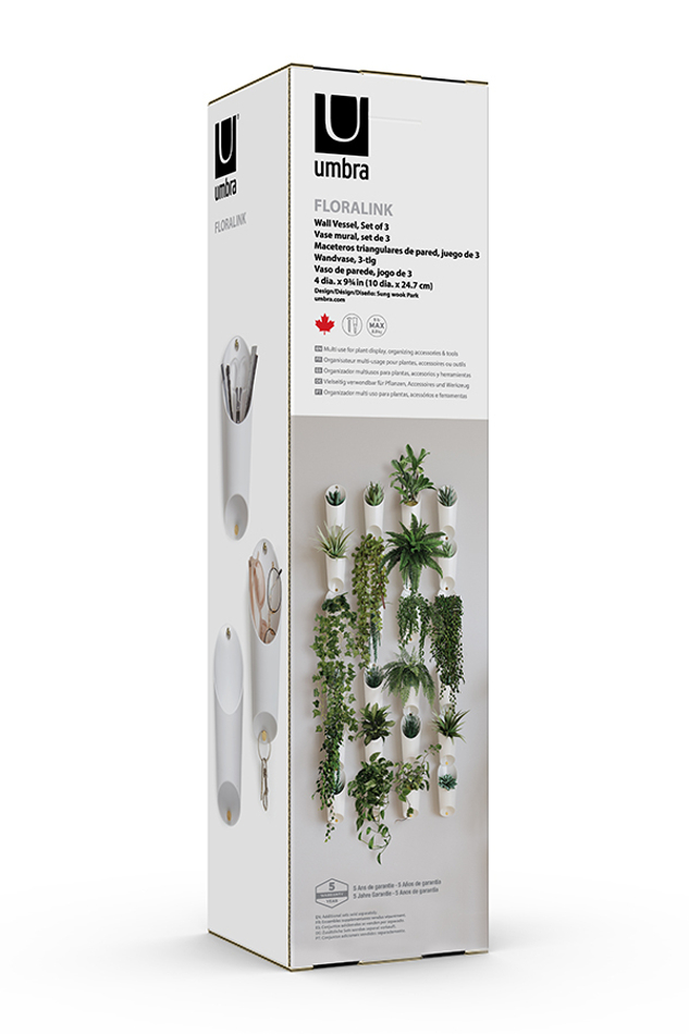 Органайзер настенный Floralink, белый, Umbra