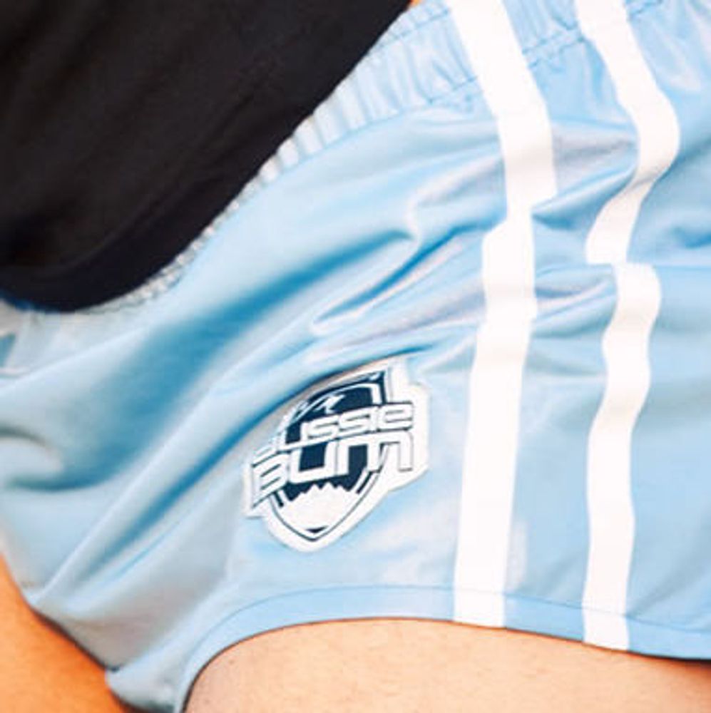 Шорты спортивные голубые Aussiebum Sport Shorts Blue