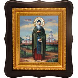 Антоний Леохновский, Новгородский преподобный игумен. Икона на холсте.