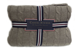 Плед 130х170 Boston от Casual Avenue коричневый Турция