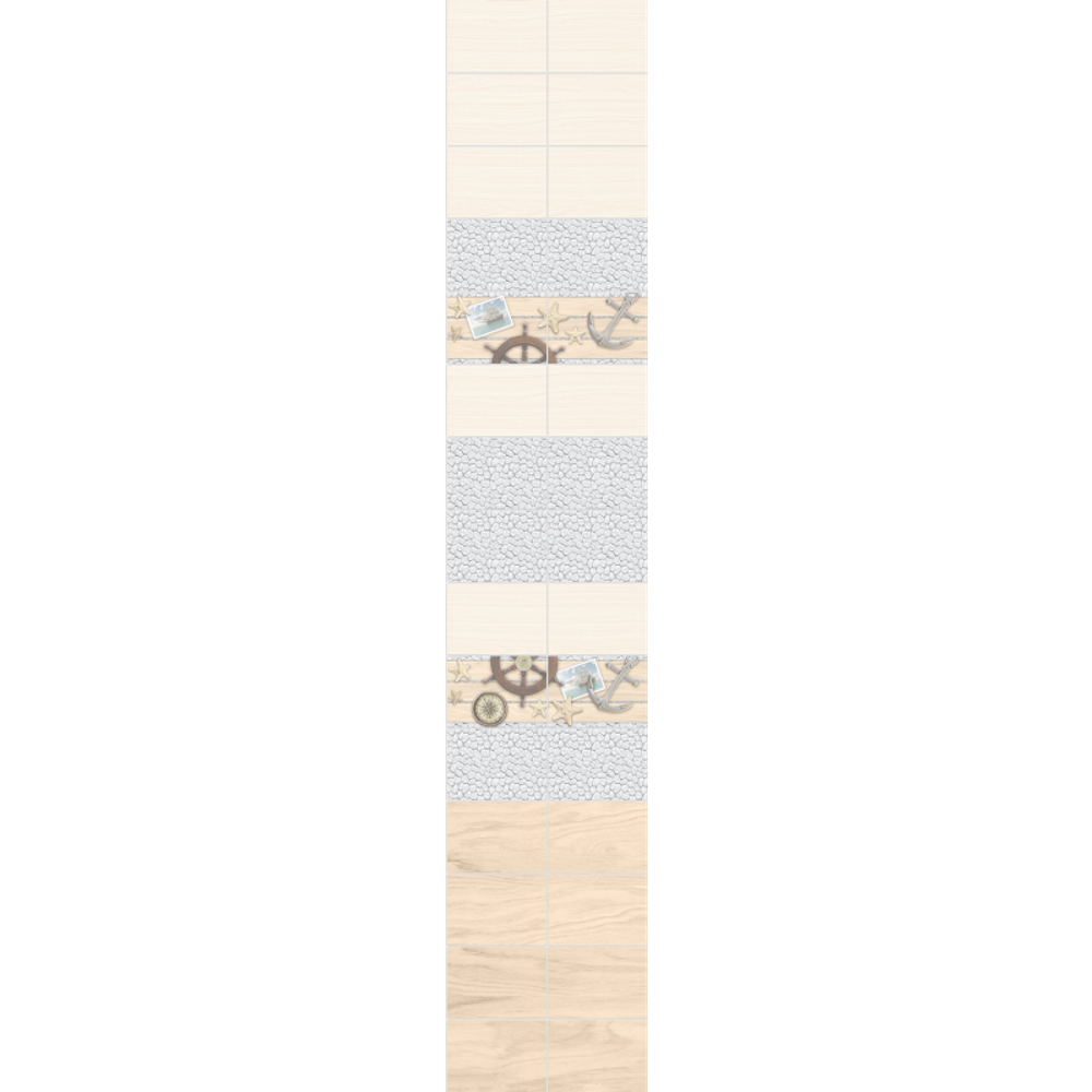 Панель ПВХ фотопечать Адриатика вставка 2700х250мм