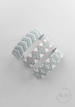 Схема PEYOTE, Схема браслета мозаичное плетение, узор из Miyuki Delica 11/0, файл PDF, №135