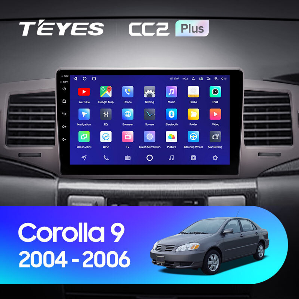 Teyes CC2 Plus 9" для Toyota Corolla 2004-2006