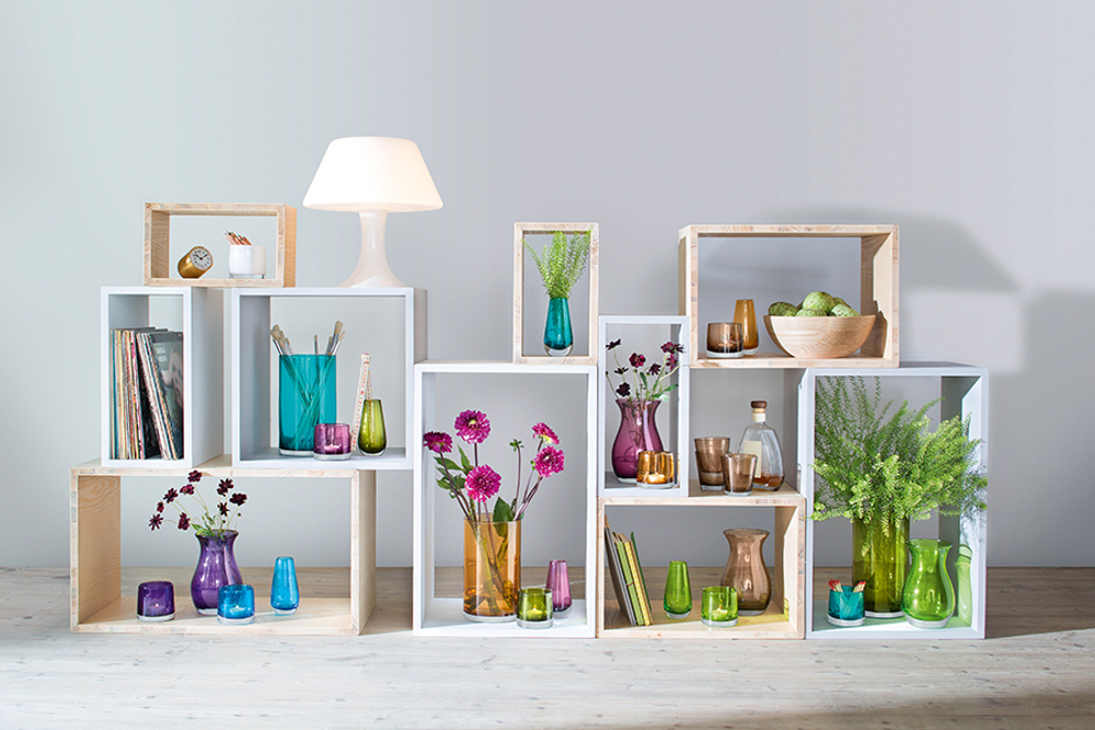 Ваза в форме бутона Flower Colour 14 см мока LSA International