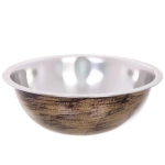 Миска из нержавеющей стали 0,7л 18см цвет Антик