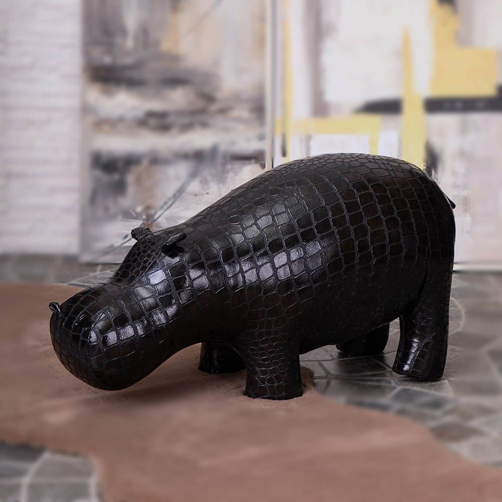 Банкетка Пуф Бегемот малый Темно-коричневый