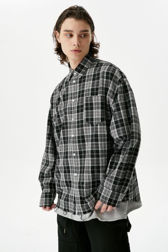 Черная рубашка в клетку Dover