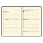 Еженедельник датированный 2025, А5, 145х215 мм, BRAUBERG "Comodo", под кожу, красный, 115958