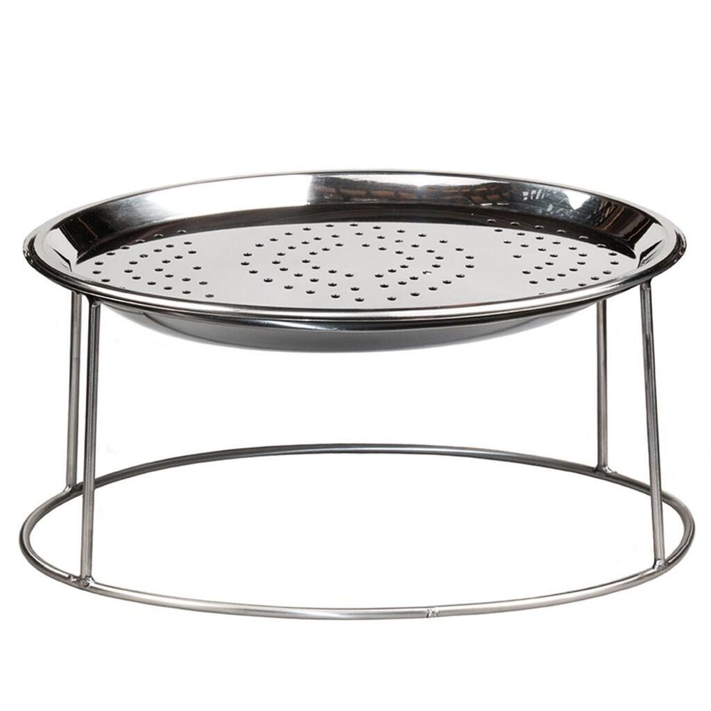 Подставка фуршетная стойка + блюдо дренаж 47,5*32 см h19 см овальная прут нерж. P.L. Proff Cuisine