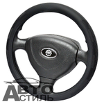 Оплетка на руль круглая Coolpart MAXIMAL (38*38) к/з черный JJ-69-BL