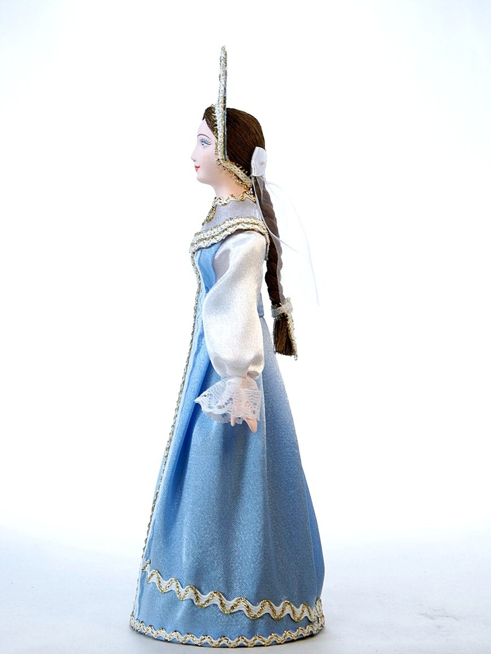 Кукла коллекционная в девичьем праздничном русском костюме