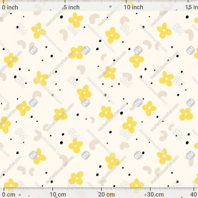 Маленькие желты цветы by KrekerKate 500 DPI