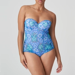 PRIMADONNA Twist Morro Bay Боди с пеной и вырезом в форме сердца, голубой