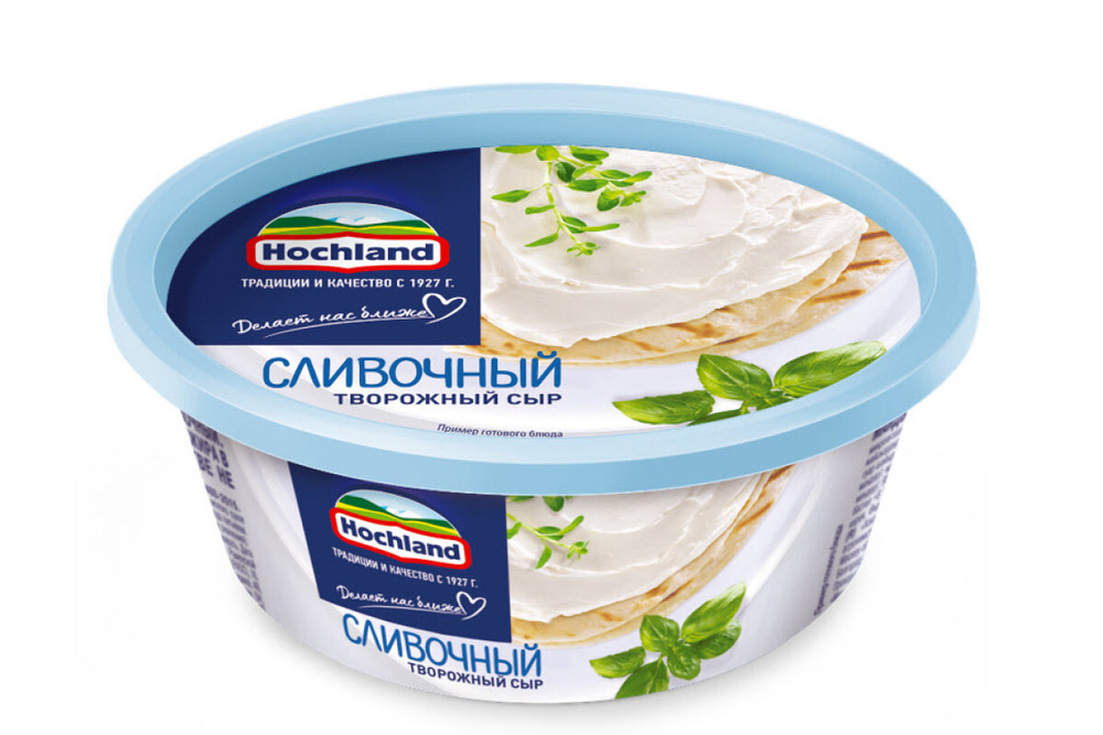 Сыр творожный Сливочный, Hochland, 220г