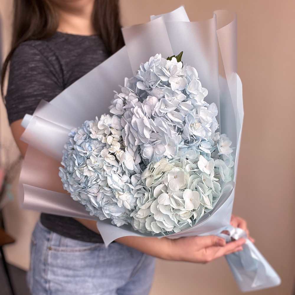 Голубые гортензии 3 шт