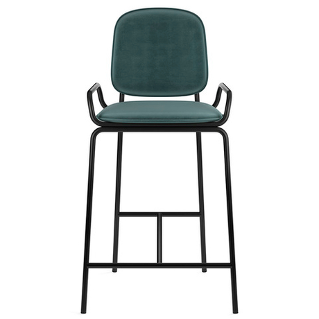 Стул полубарный Latitude Ror 2 Frame черный/зеленый