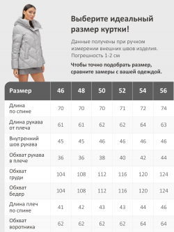 Куртка зимняя женская из овчина стильная и модная серого цвета 7348Sr