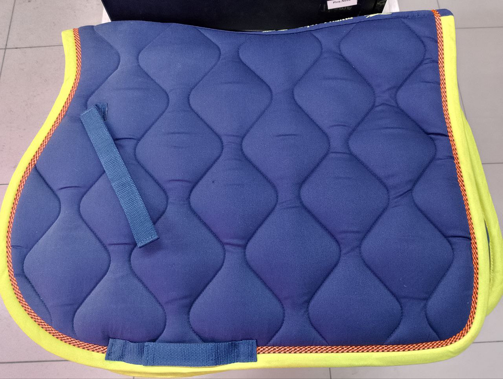 EQUITHEME Вальтрап спортивный для лошади с неоновой окантовкой, FULL