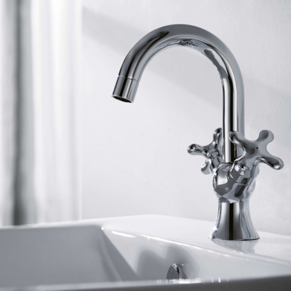 CМЕСИТЕЛЬ BRAVAT ДЛЯ РАКОВИНЫ ВЫСОКИЙ SAMMER RAIN F177111C-1