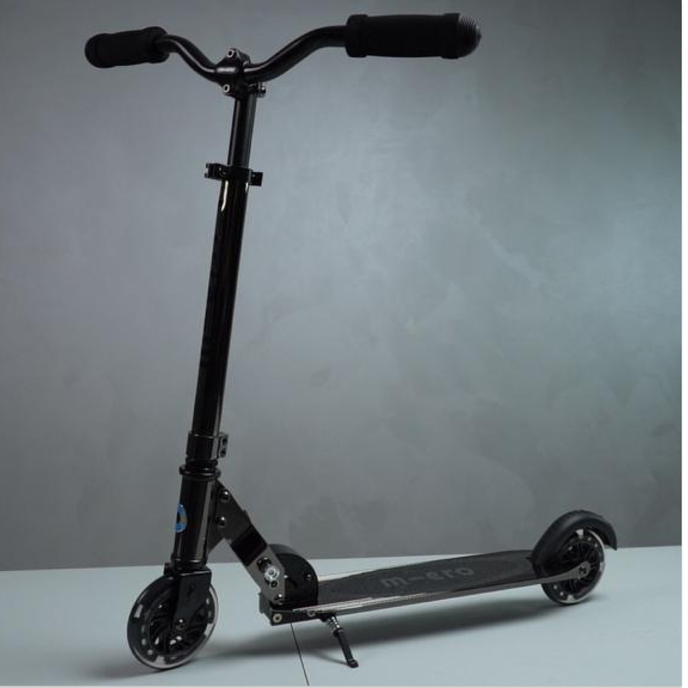 Самокат Micro Sprite LED Неохром черный