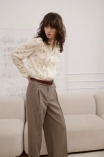 Брюки прямые, разноцветный