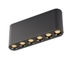 7092/15CL HIGHTECH ODL25 335 Потолочный светильник черный/металл/акрил IP20 LED 9W 690Лм 3000K 220V SMALL